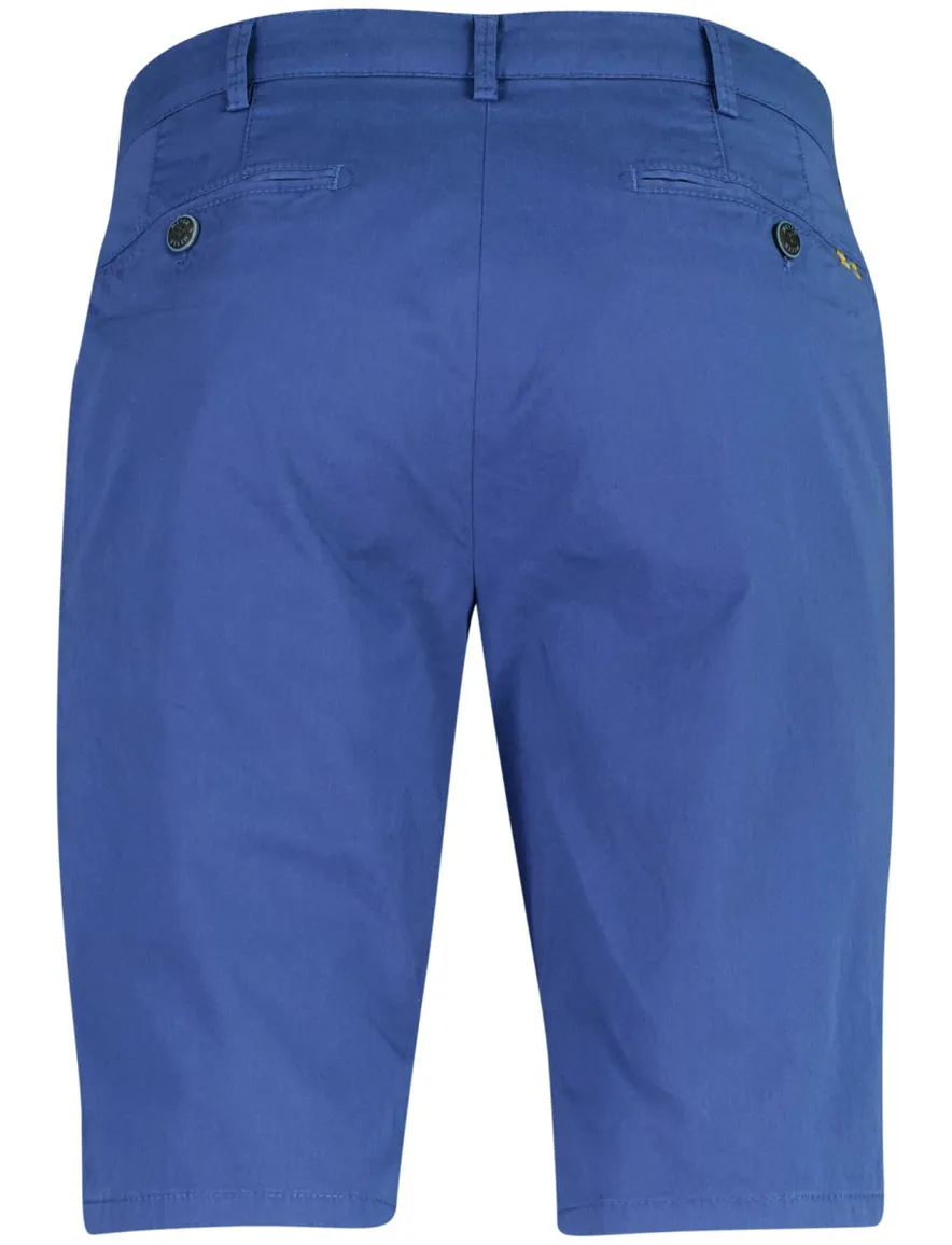 Shorts Meyer B-Palma blauw katoen normale fit