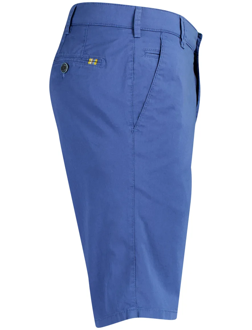 Shorts Meyer B-Palma blauw katoen normale fit
