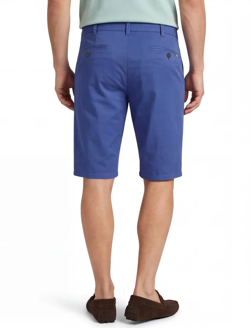 Shorts Meyer blauw katoen