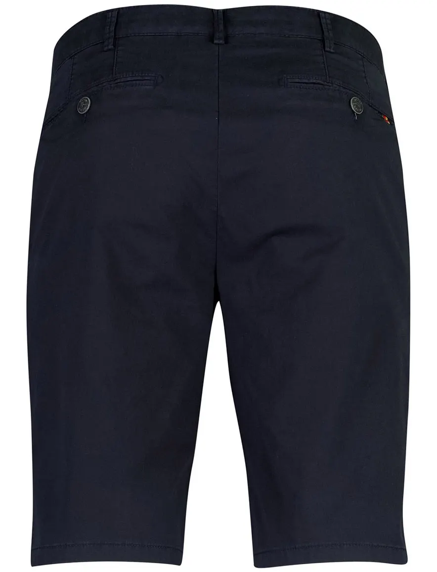 Shorts Meyer donkerblauw normale fit katoen