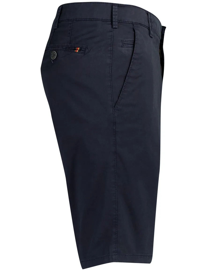 Shorts Meyer donkerblauw normale fit katoen