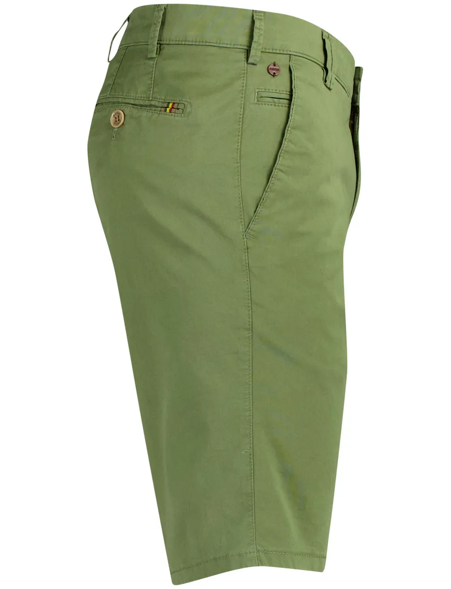 Shorts Meyer groen normale fit katoen