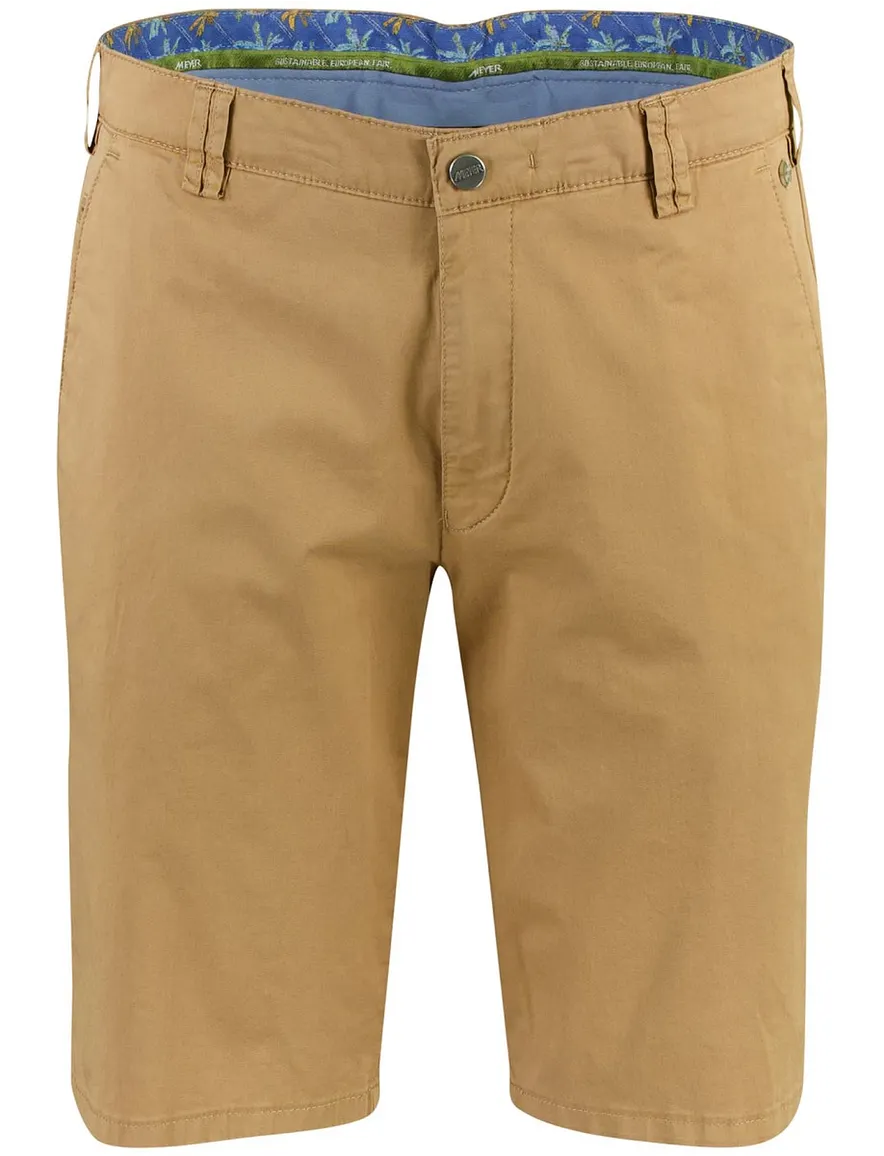Shorts Meyer bruin katoen normale fit