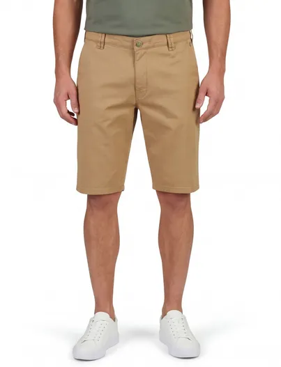 Meyer Shorts Meyer bruin katoen normale fit