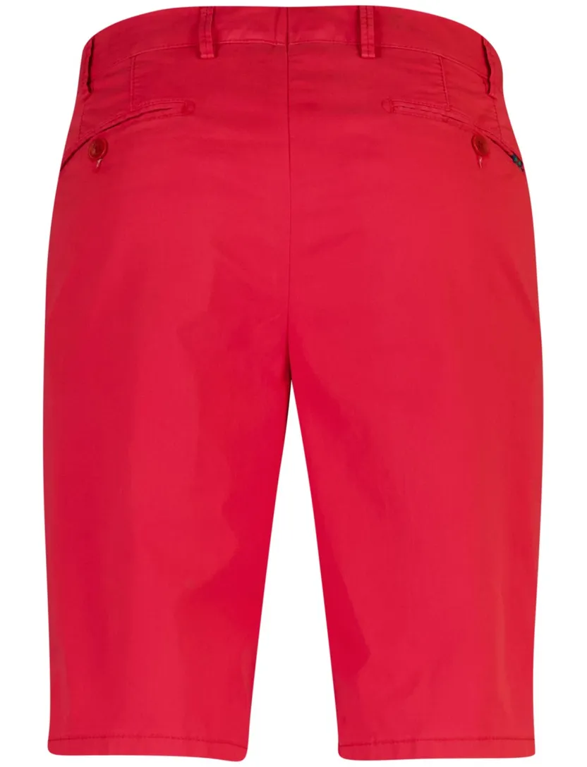 Rode shorts Meyer normale fit katoen