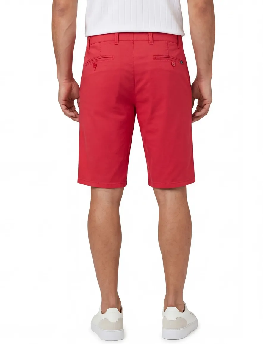 Shorts Meyer rood katoen normale fit