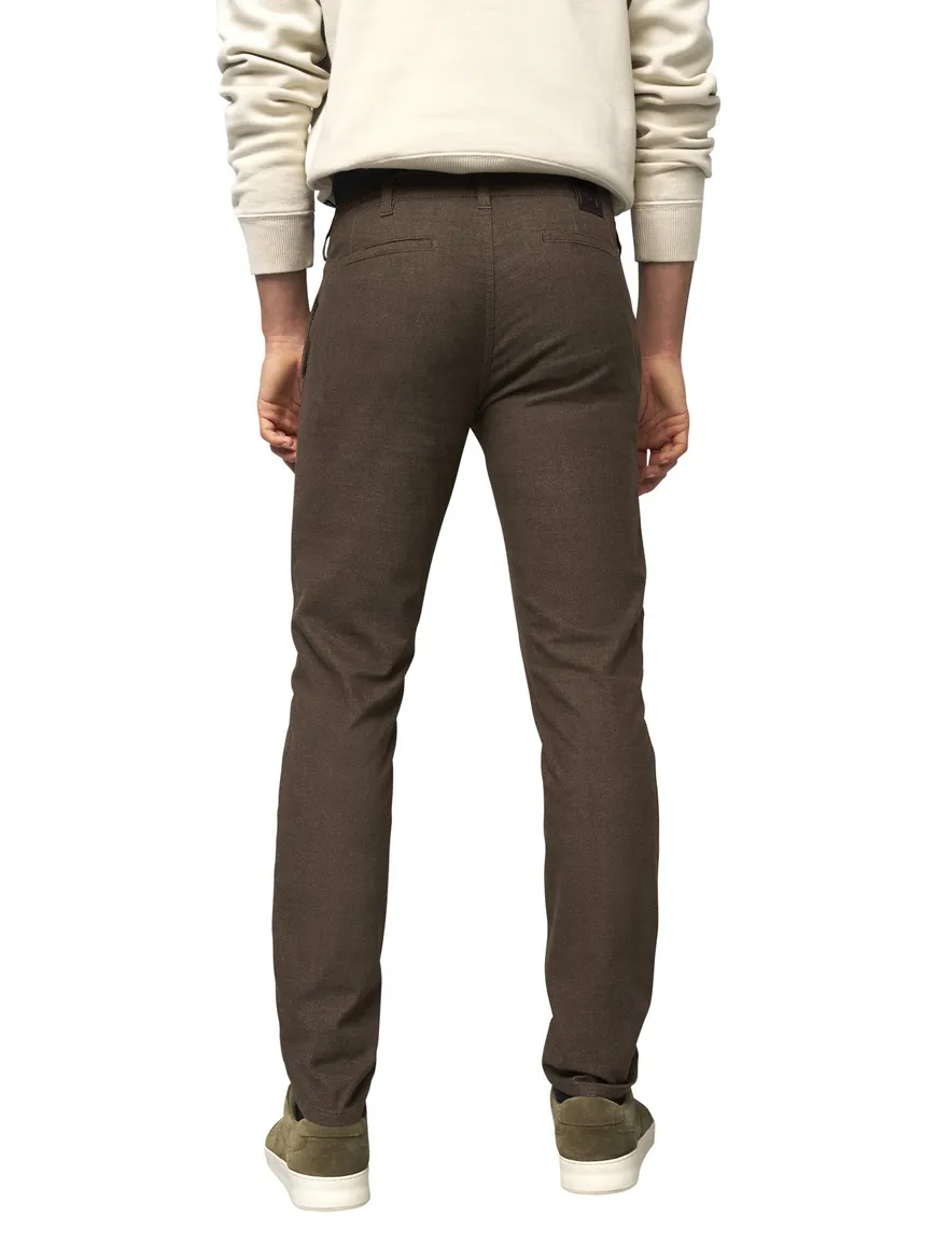 Meyer broek M5 Move chino bruin katoen gemêleerd