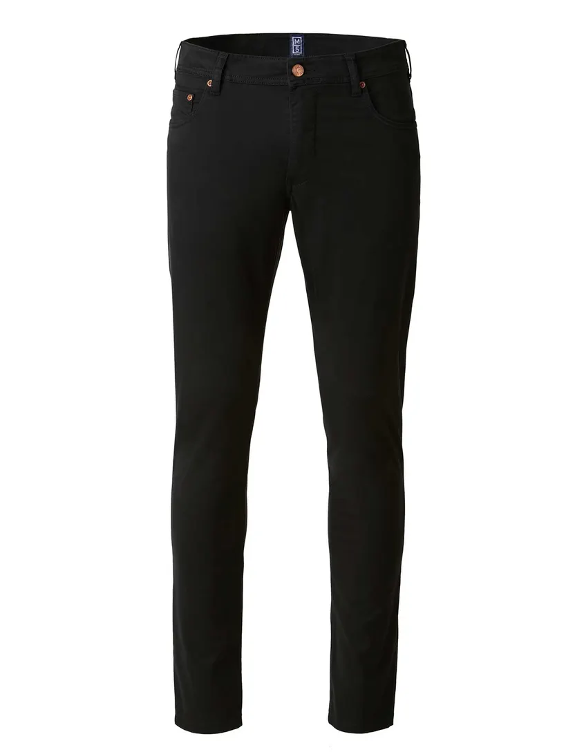 Broek Meyer FIVE 5-P zwart effen