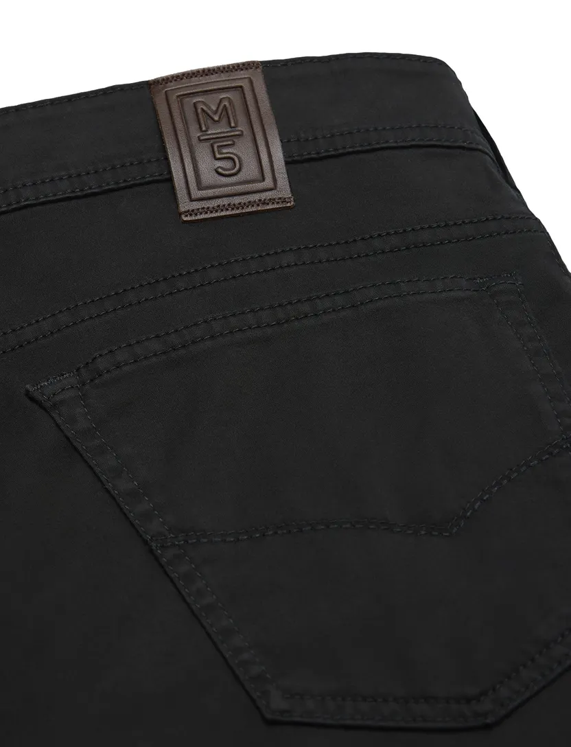 Broek Meyer FIVE 5-P zwart effen
