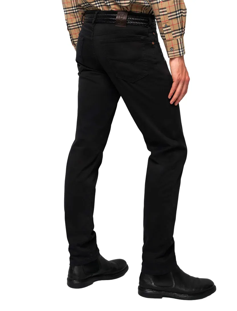 Broek Meyer FIVE 5-P zwart effen