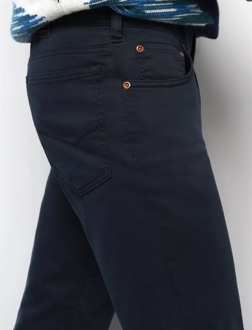 Broek Meyer donkerblauw 5-pocket model