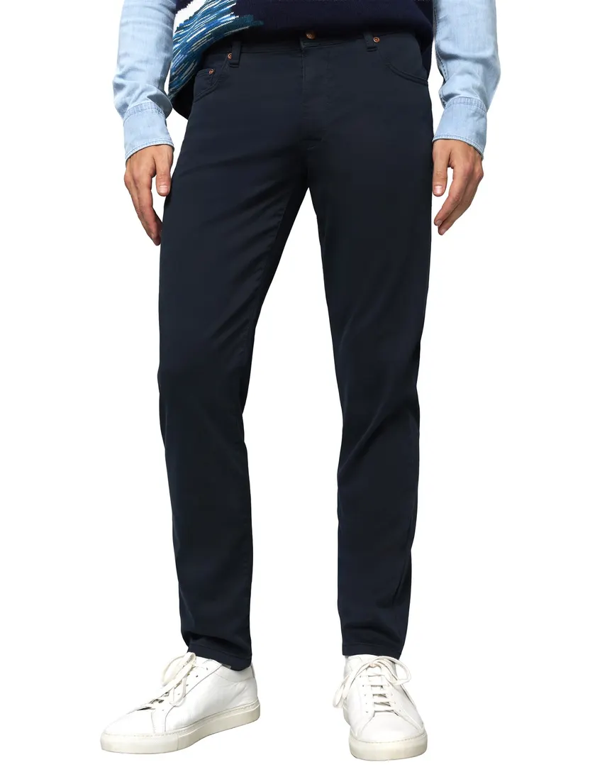 Broek Meyer donkerblauw 5-pocket model