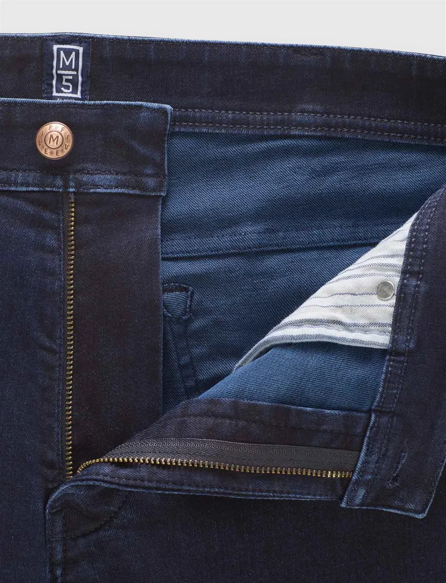 Meyer donkerblauwe 5-pocket broek