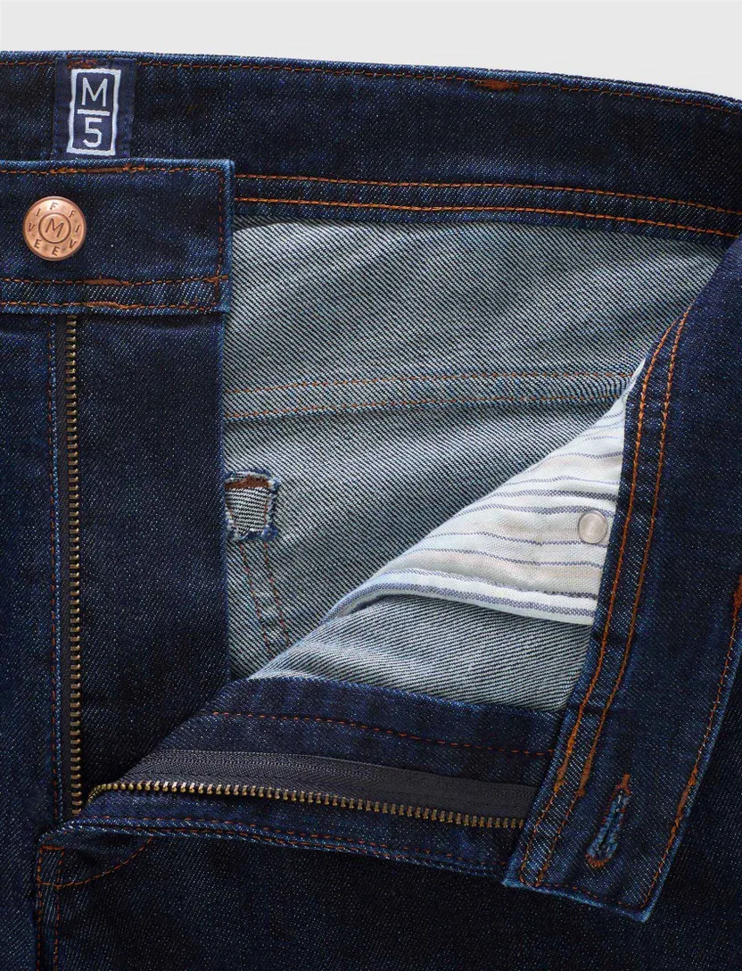 Broek Meyer donkerblauw Five normale fit