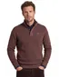 PME trui effen bordeaux normale fit half zip