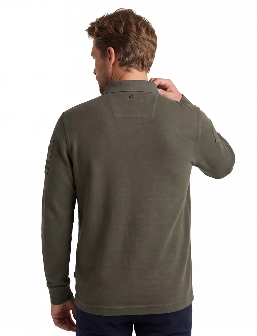 PME Legend polo groen effen
