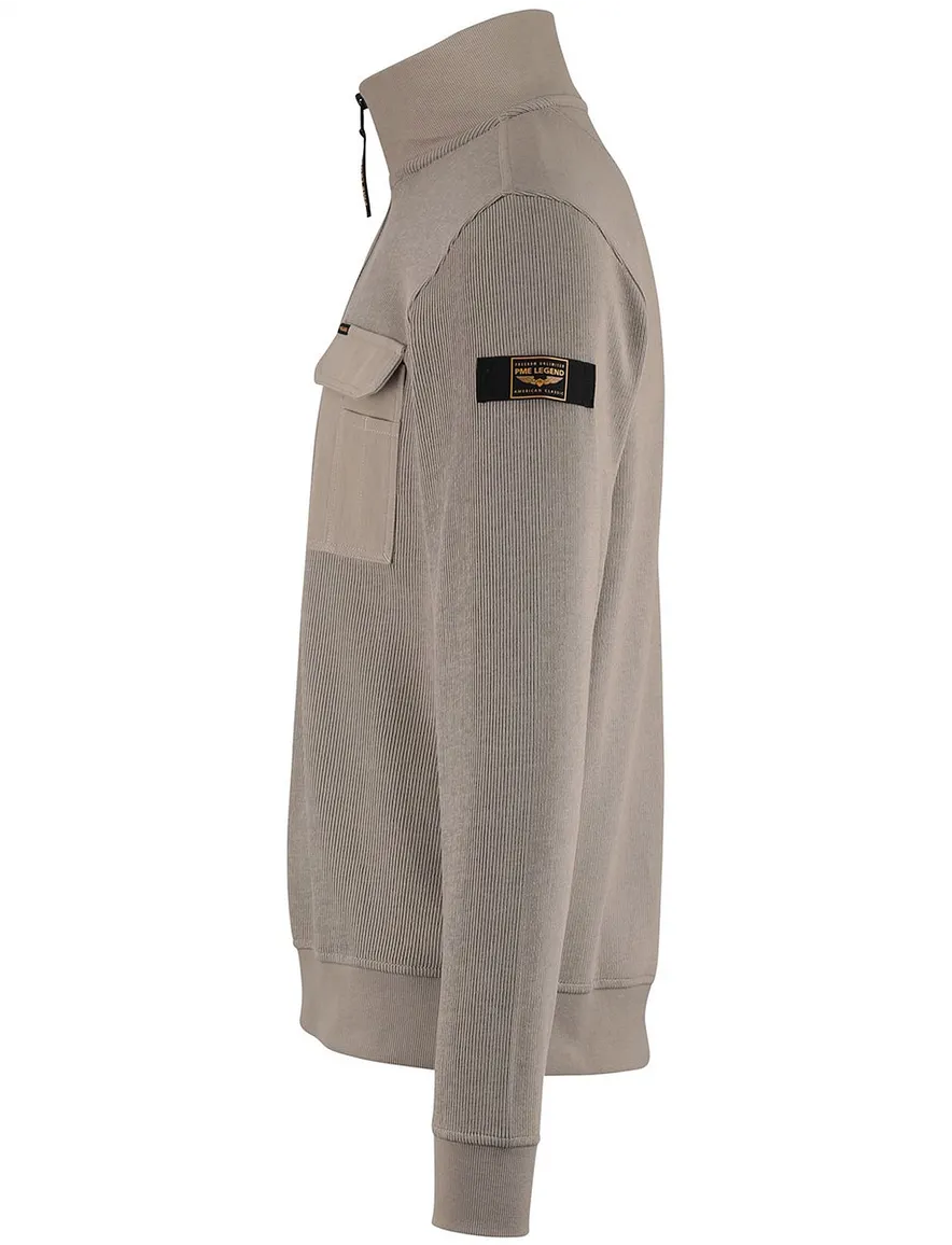 PME Legend half zip vest beige corduroy