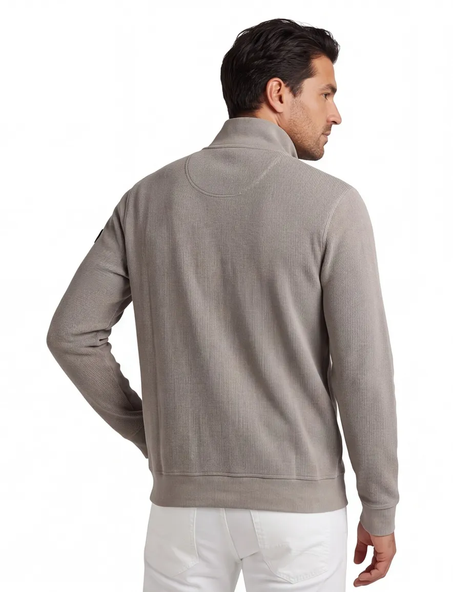 PME Legend half zip vest beige corduroy