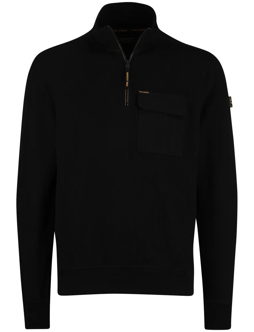 PME Legend half zip vest zwart