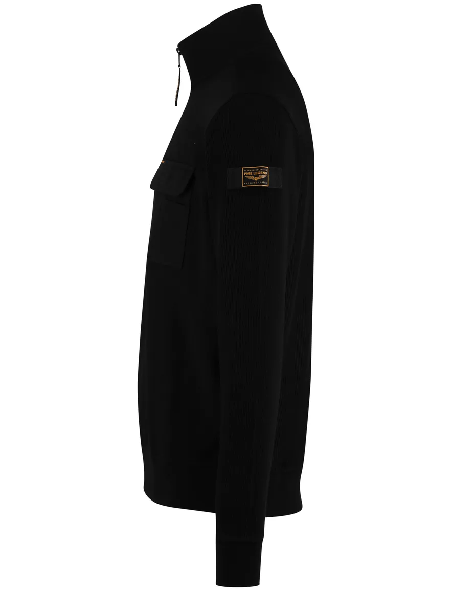 PME Legend half zip vest zwart
