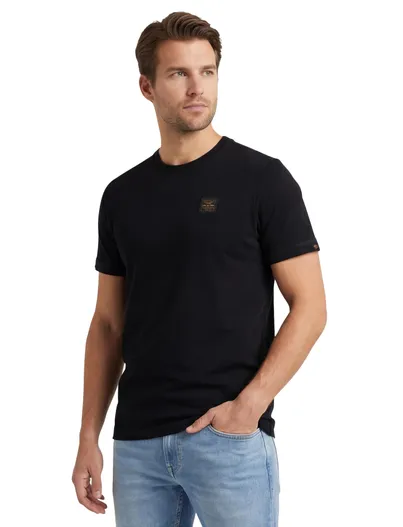 PME Legend PME Legend t-shirt effen zwart katoen normale fit