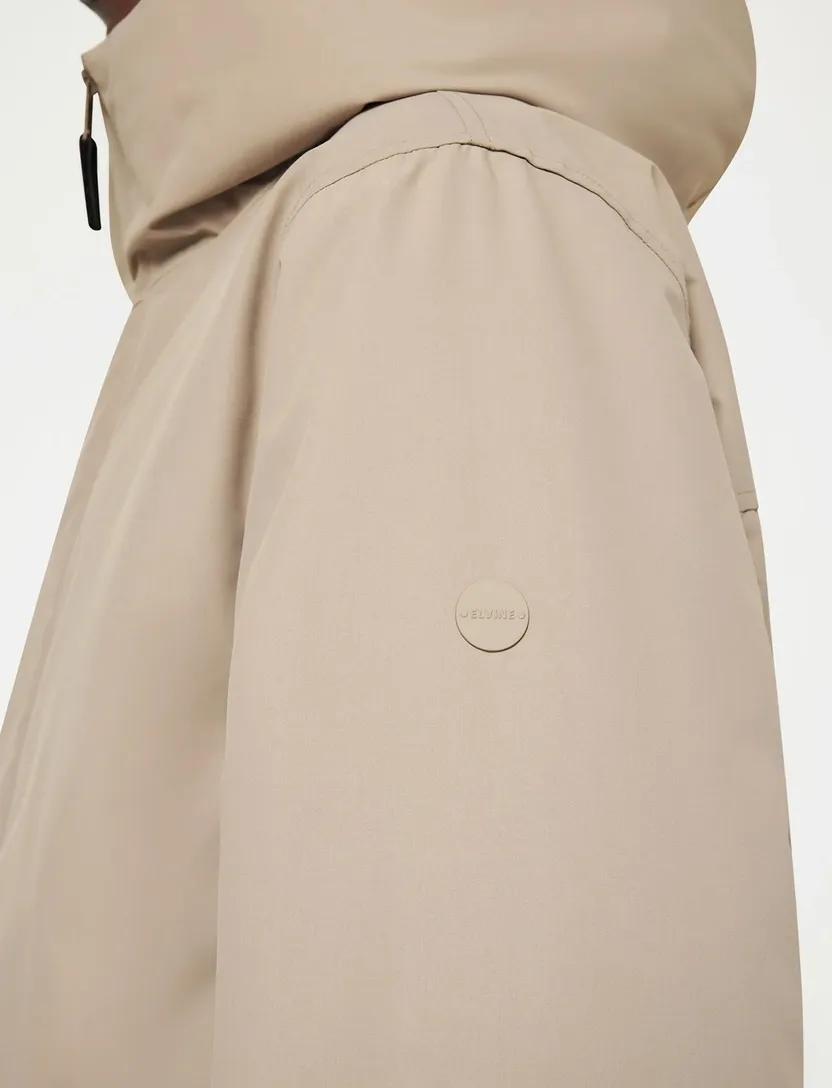 Elvine winterjas waterdicht beige polyester