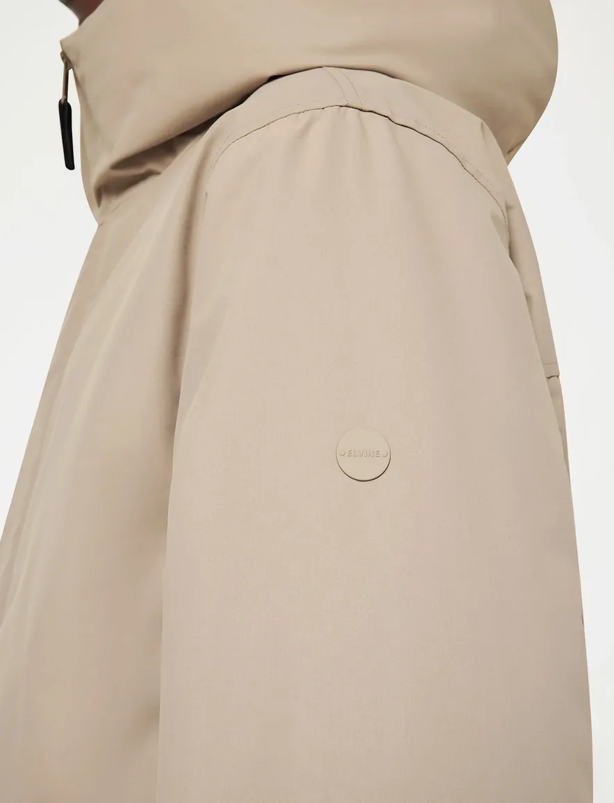 Elvine winterjas waterdicht beige