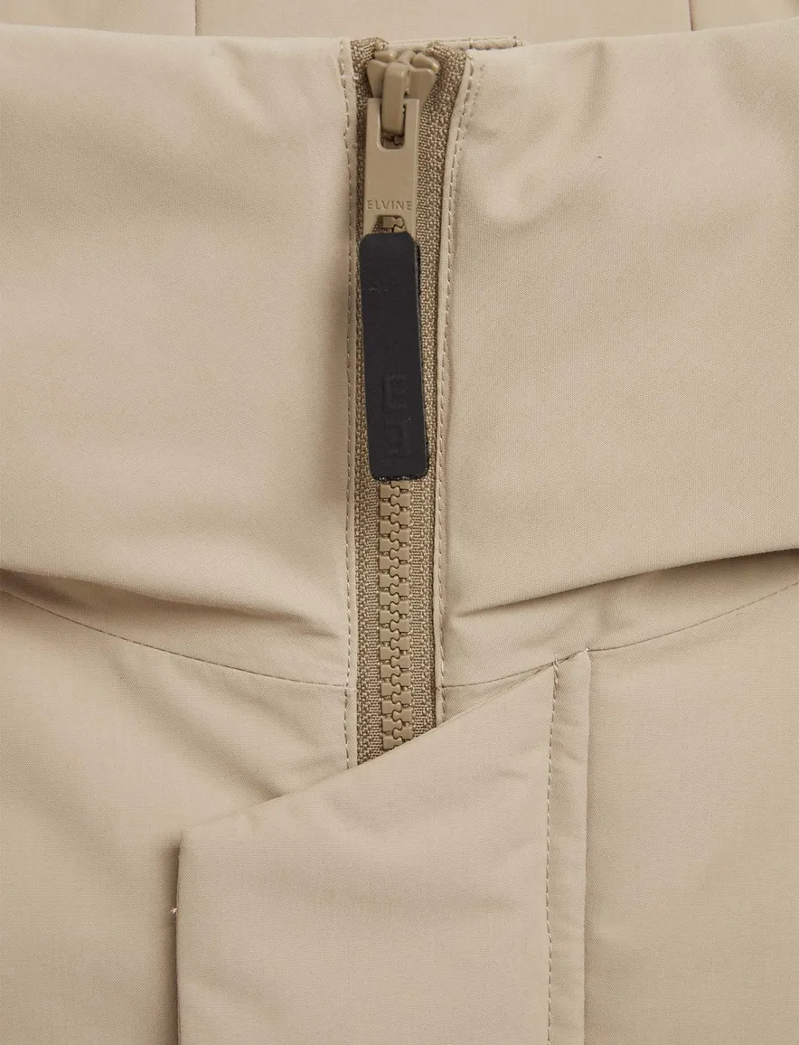 Elvine winterjas waterdicht beige