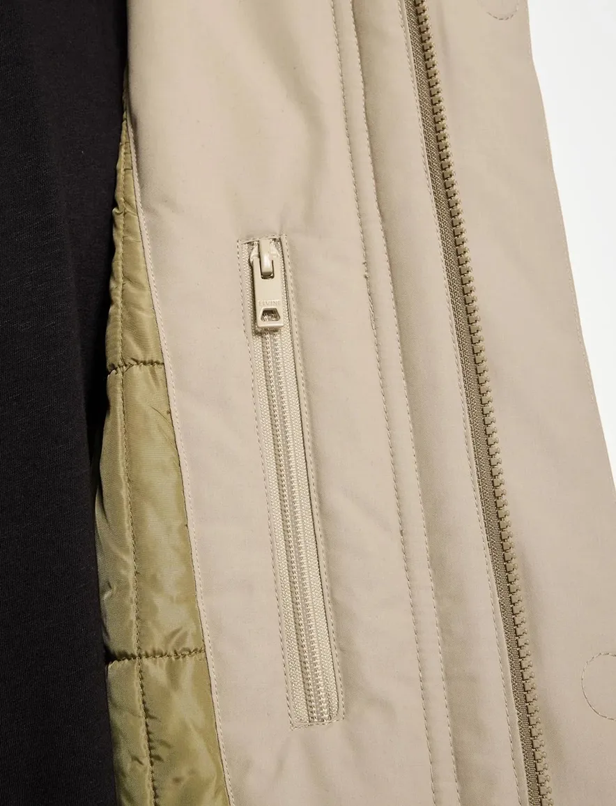 Elvine winterjas waterdicht beige