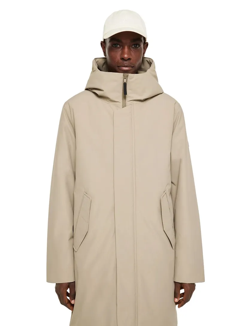 Elvine winterjas waterdicht beige polyester