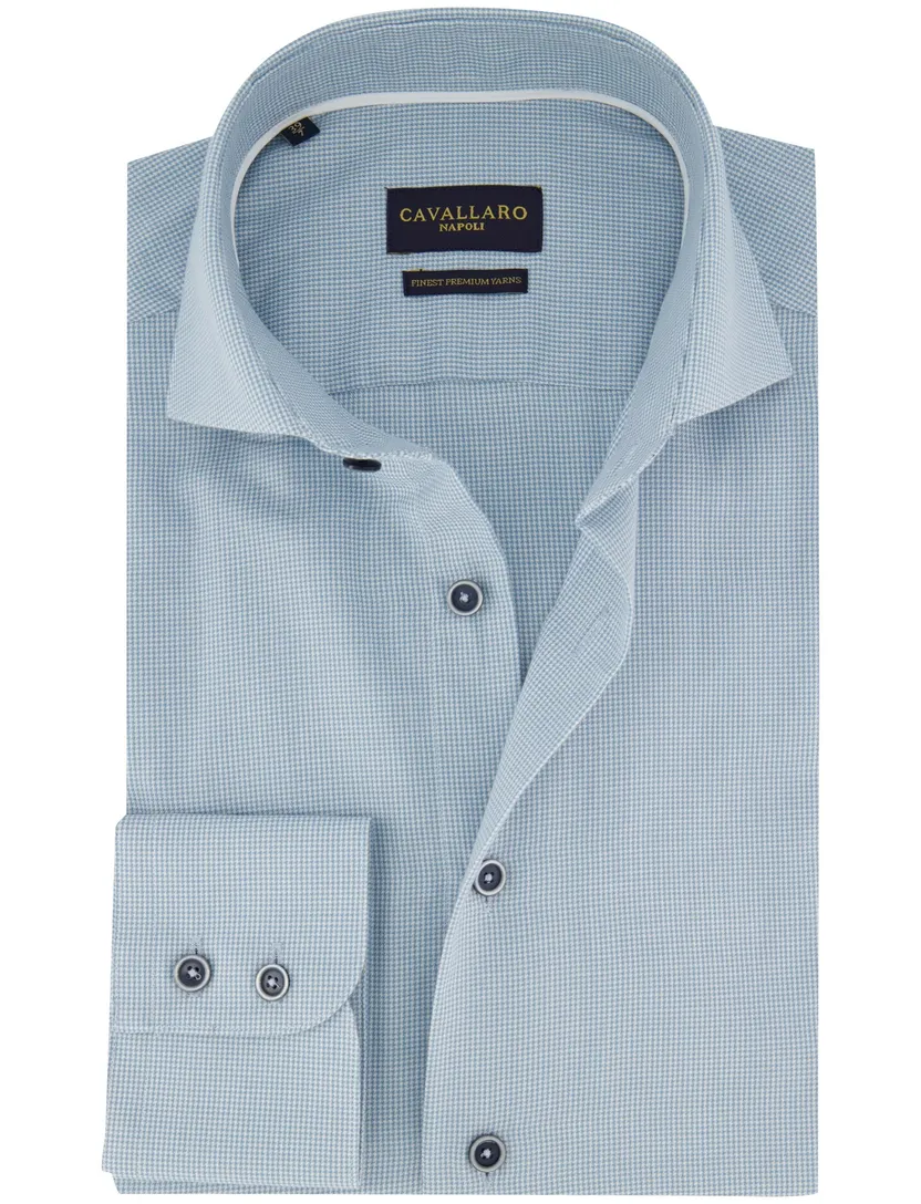 Cavallaro Vernio overhemd blauw mouwlengte 7