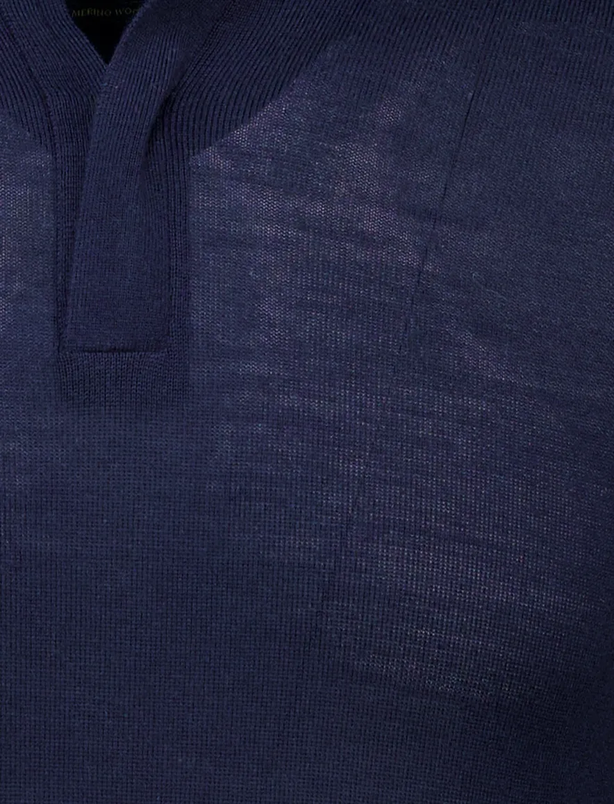 Cavallaro Saronno half zip donkerblauw