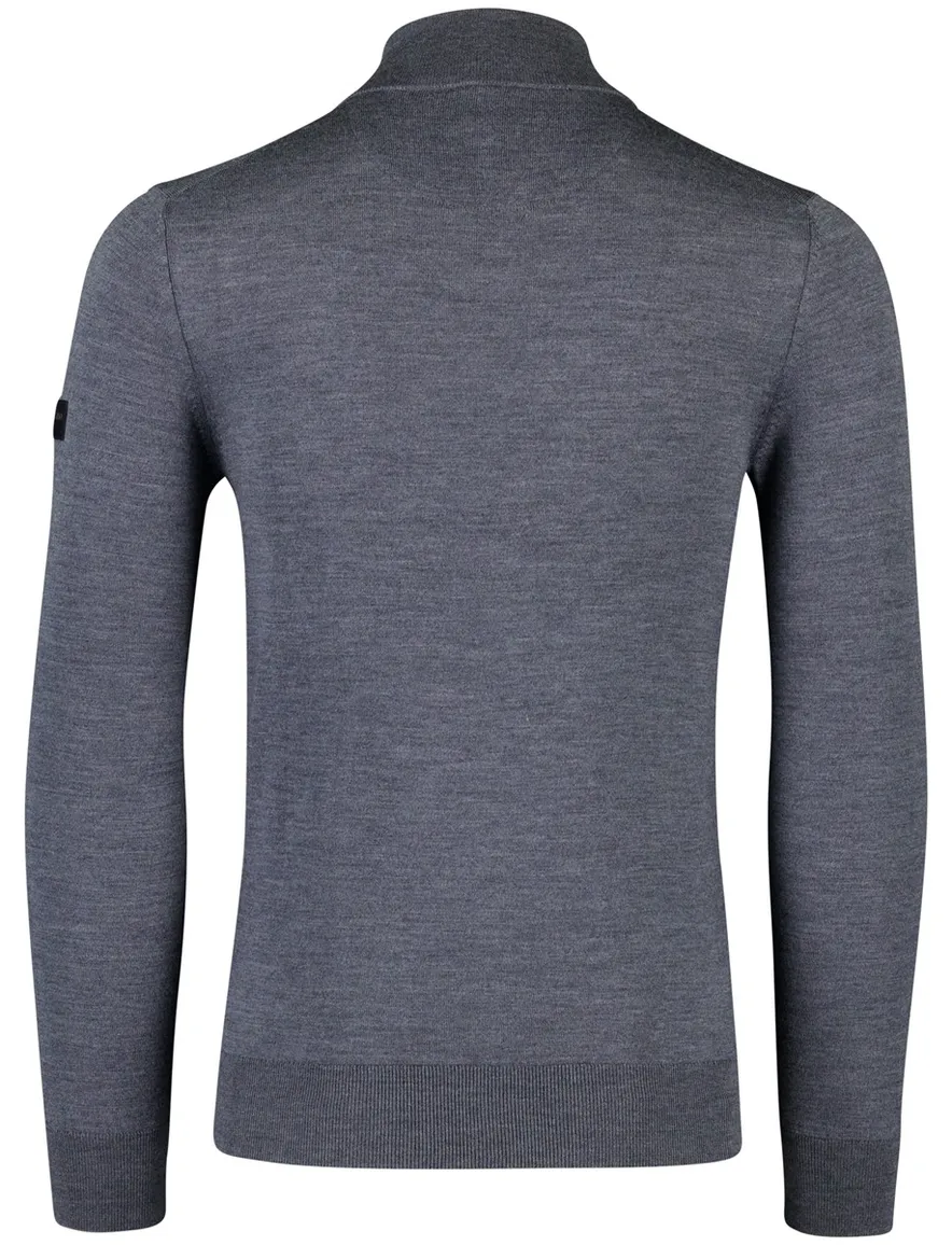 Cavallaro Saronno half zip pullover antraciet