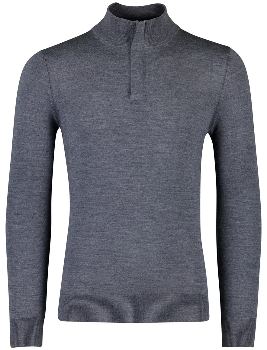 Cavallaro Saronno half zip pullover antraciet