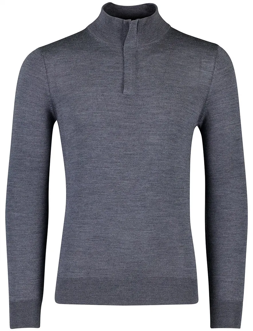 Cavallaro Saronno half zip pullover grijs