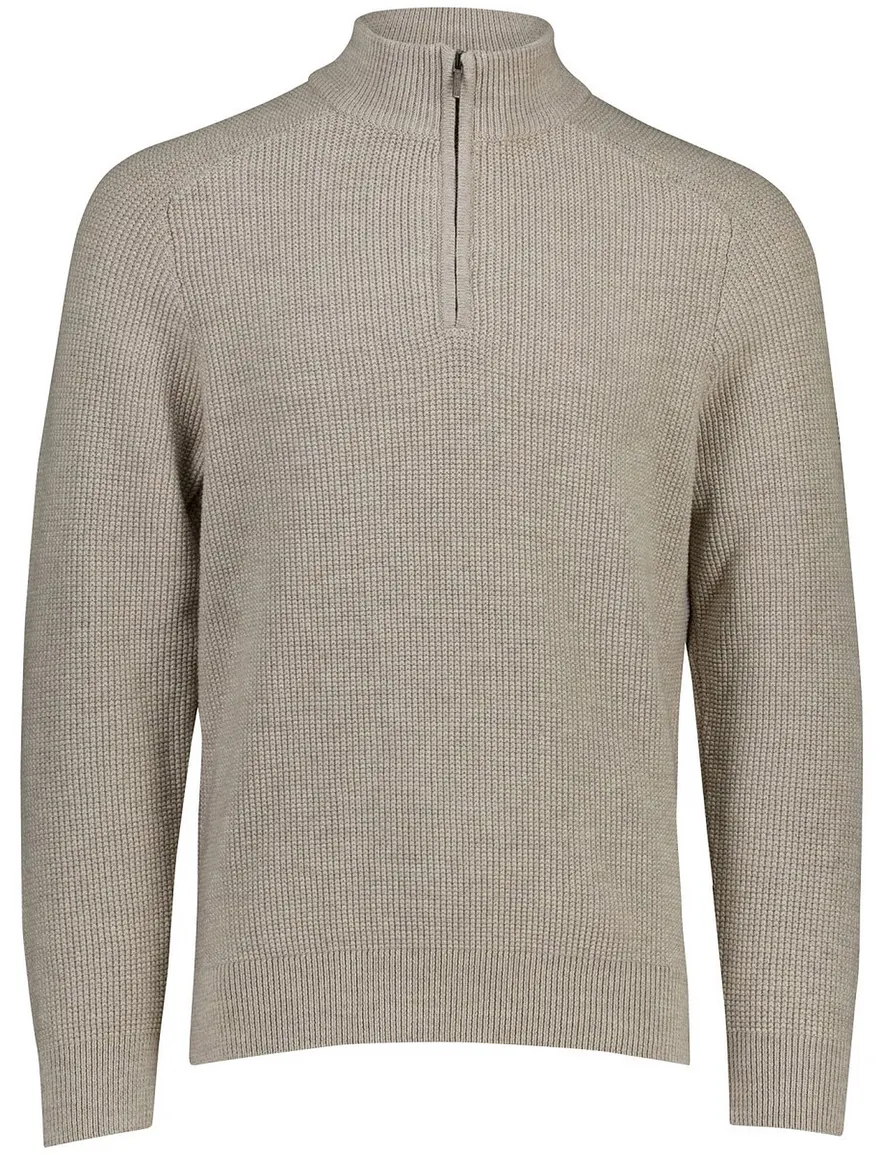 Cavallaro Sagio trui half zip beige