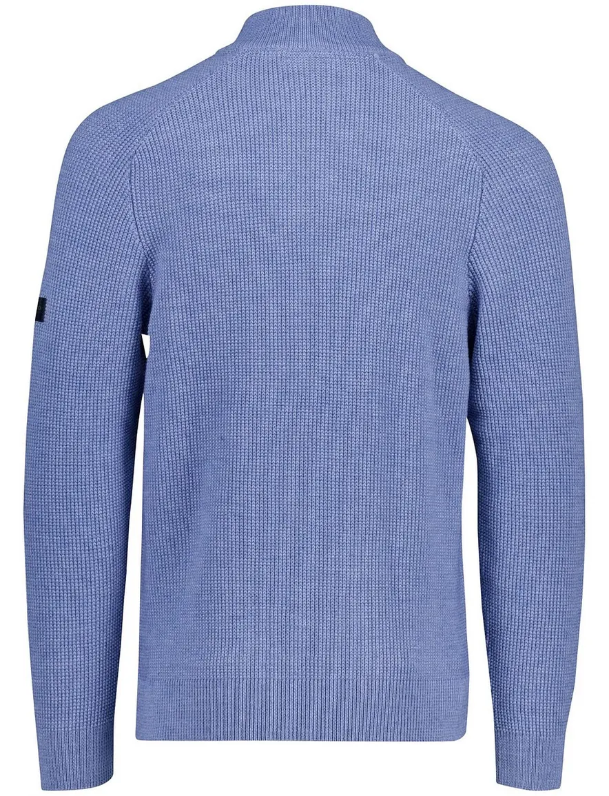 Cavallaro Sagio trui half zip blauw