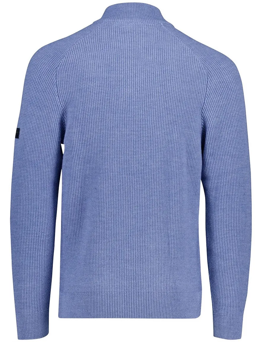 Cavallaro Sagio trui half zip blauw