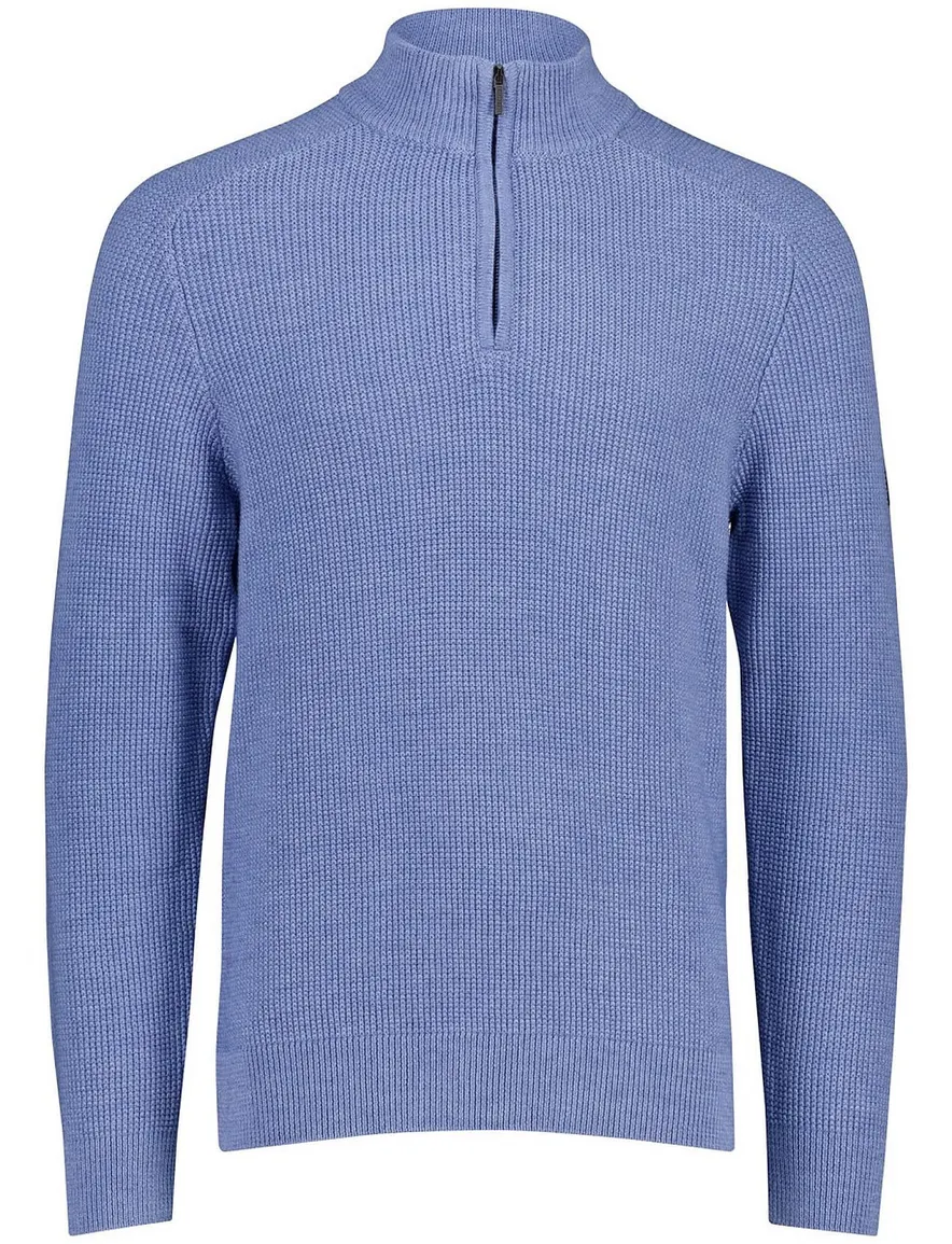 Cavallaro Sagio trui half zip blauw