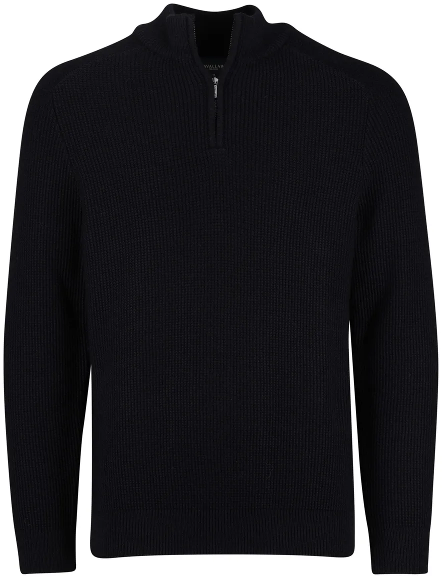 Cavallaro Sagio half zip donkerblauw