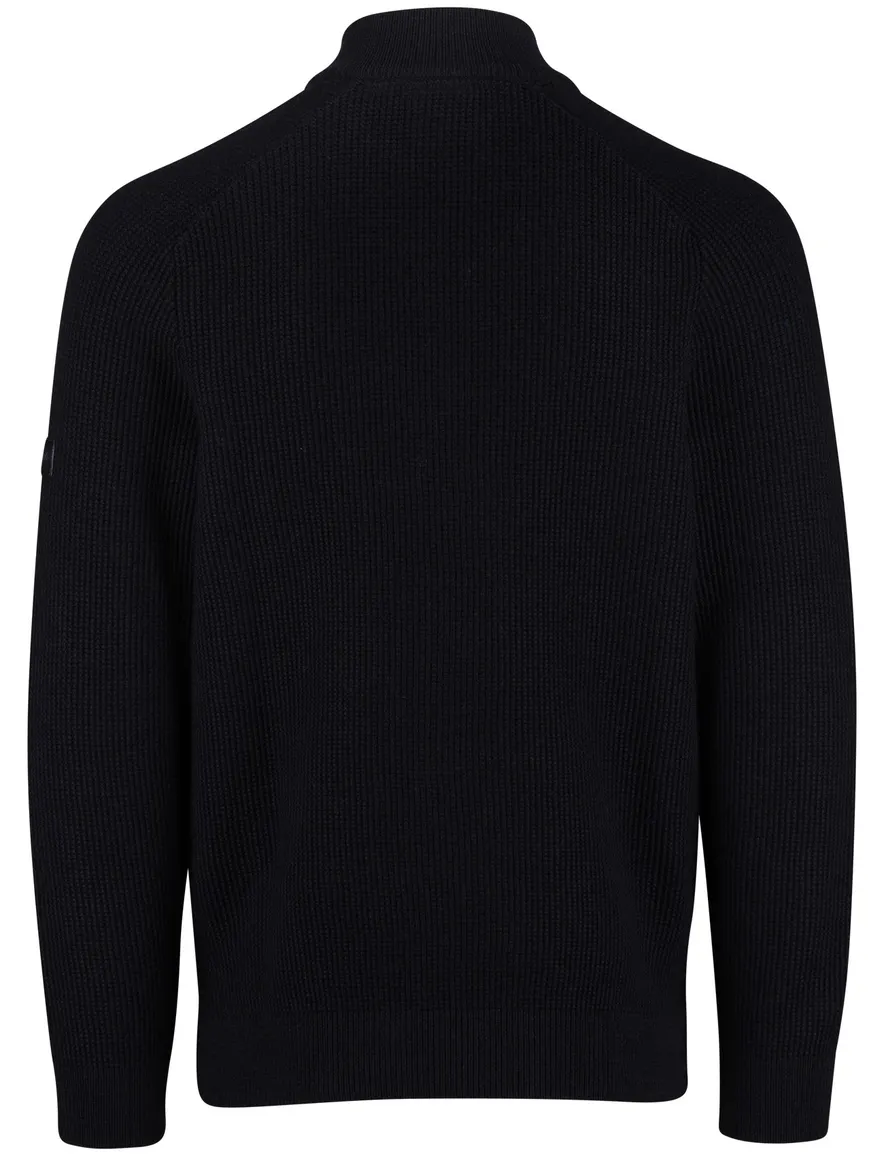Cavallaro Sagio half zip trui donkerblauw