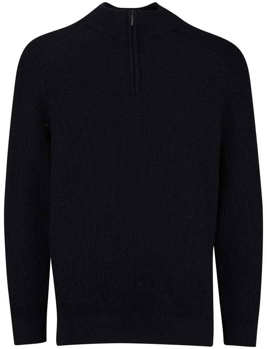 Cavallaro Sagio half zip trui donkerblauw