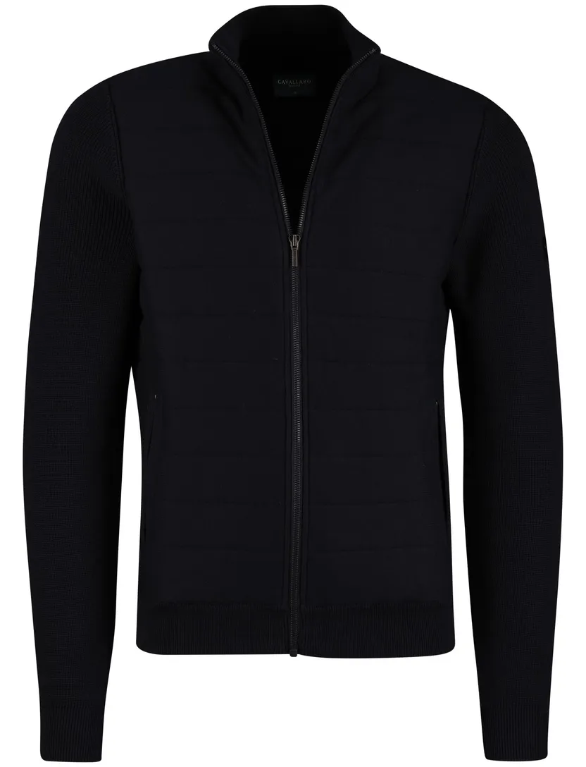 Donkerblauw gevoerd Cavallaro vest