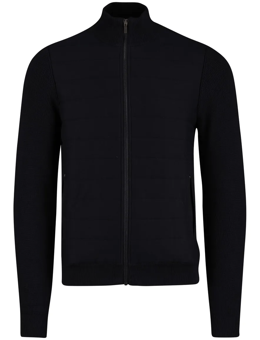 Vest Cavallaro donkerblauw katoen