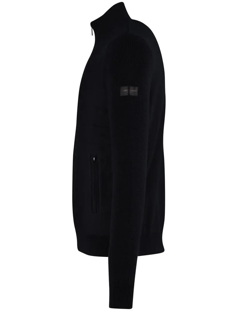 Donkerblauw gevoerd Cavallaro vest