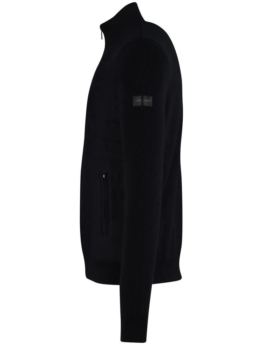 Vest Cavallaro donkerblauw katoen