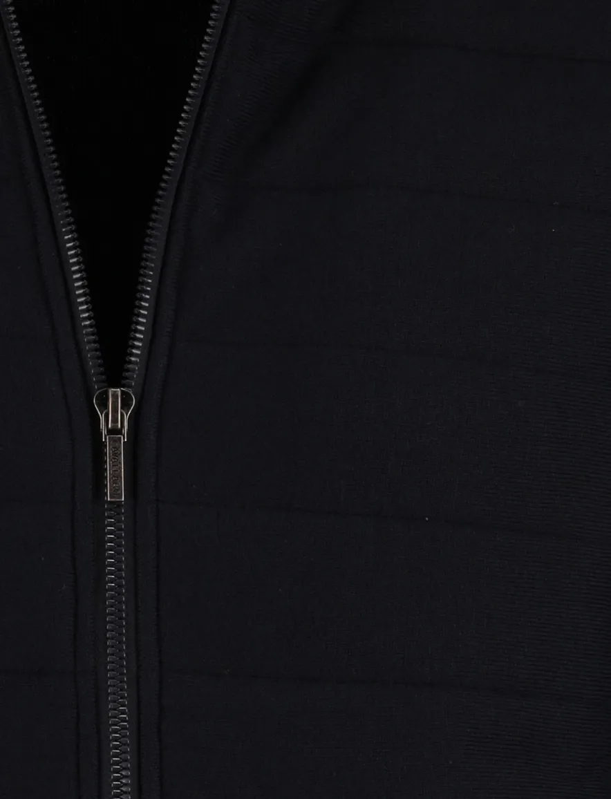 Cavallaro Gioni vest rits donkerblauw gevoerd