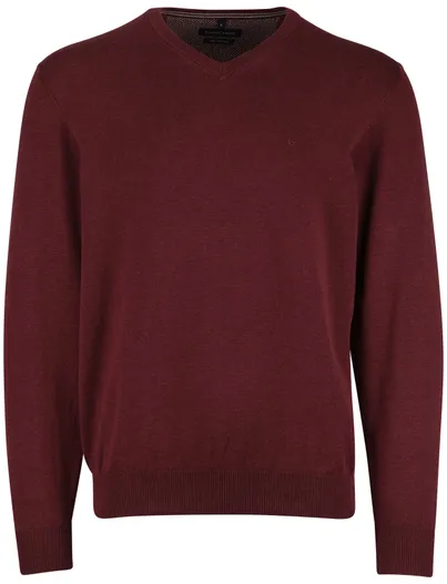Casa Moda Casa Moda Pima cotton pullover bordeaux katoen