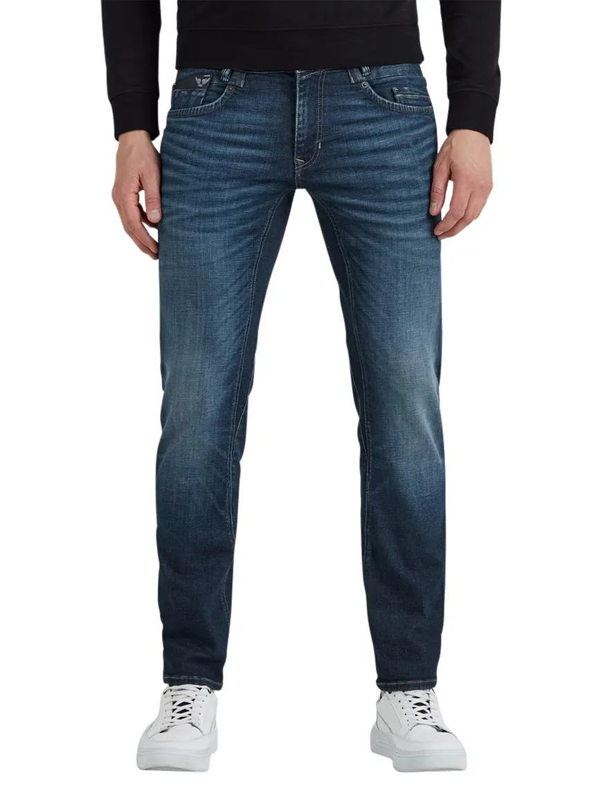 PME Legend Commander 3.0 relaxed fit jeans donkerblauw