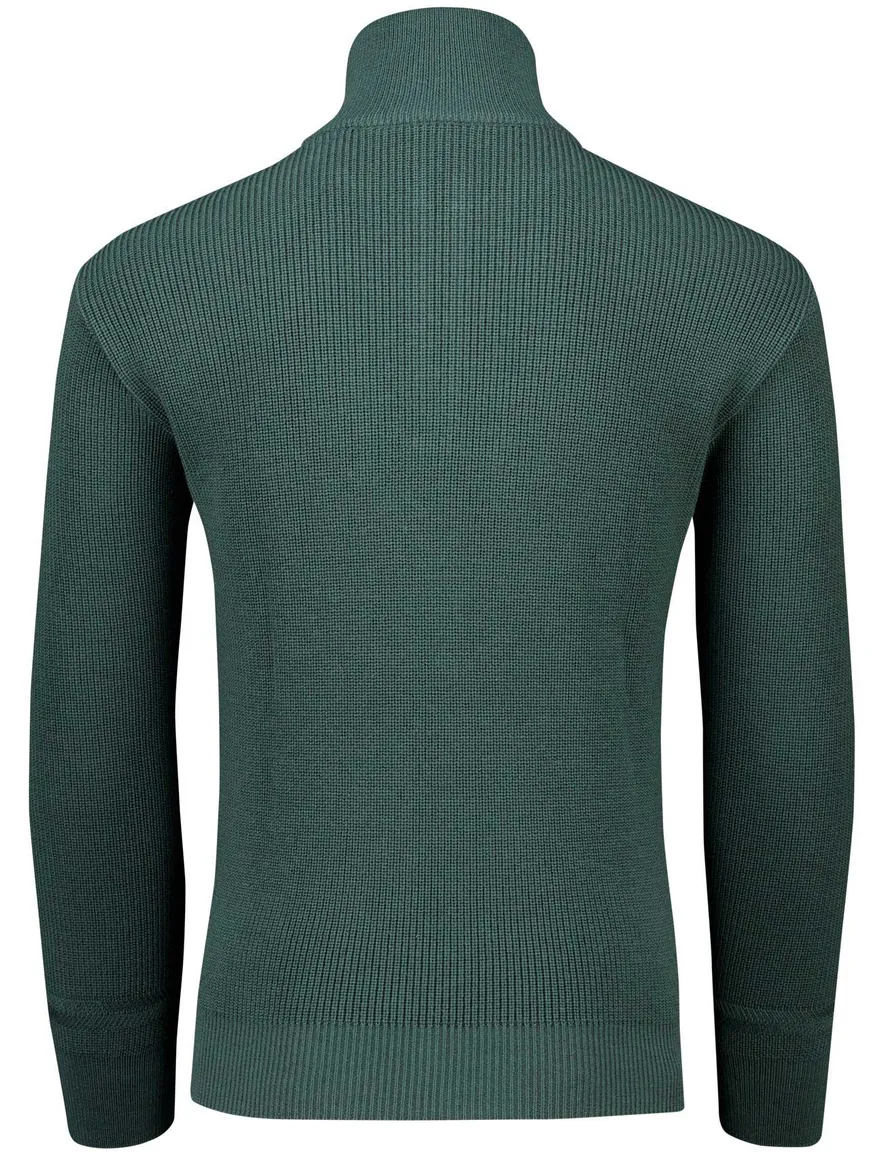 Paul & Shark Trui Zeegroen Half Zip wol
